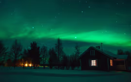 FINLANDIA MÁGICA: HUSKIES, RENOS, AURORA Y PAPÁ NOEL