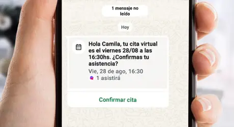 Recibes la confirmación