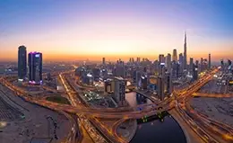 Bienvenida en el aeropuerto de Dubái