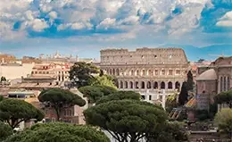 Llegada a Roma, la Ciudad Eterna.