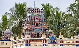 Ceremonia Aarti en un templo hinduista