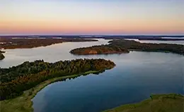 Amanecer sobre el archipiélago de Aland