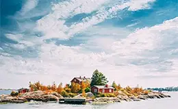 Embarque en ferry con destino a Finlandia.