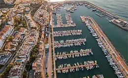 Las vistas del lujoso Puerto Banús