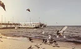 Paseo por el muelle de Sopot.