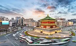 Viaje en tren de alta velocidad a Xian.