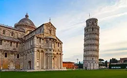 Llegada a la histórica ciudad de Pisa