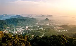 Tiempo para disfrutar del paisaje natural de Guilin.	