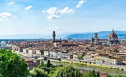Asombrosas vistas de Florencia desde el mirador de Miguel Ángel.