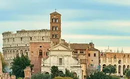Llegada a la majestuosa Roma.