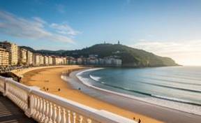 Serena Playa de la Concha con su bahía emblemática