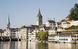Llegada a Zurich, la ciudad más grande de Suiza.
