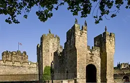 Disfruta de los jardines y el castillo de Alnwick.