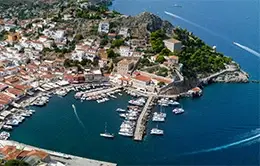 Navegación por las islas de Hydra, Poros y Egina
