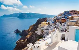 Vistas impresionantes de Santorini