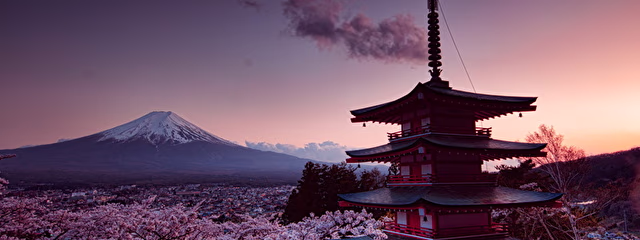 Rincones de Japón con Monte Fuji