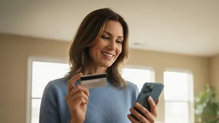 Passageira gerenciando sua reserva online